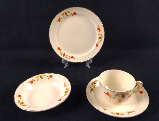 Vintage Fine China Hall Dinnerware Autumn Leaf