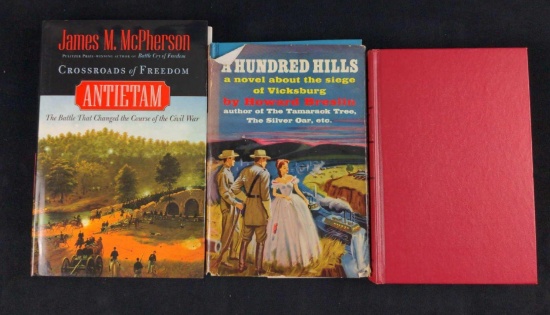 Three Vintage Civil War Novel And History Books