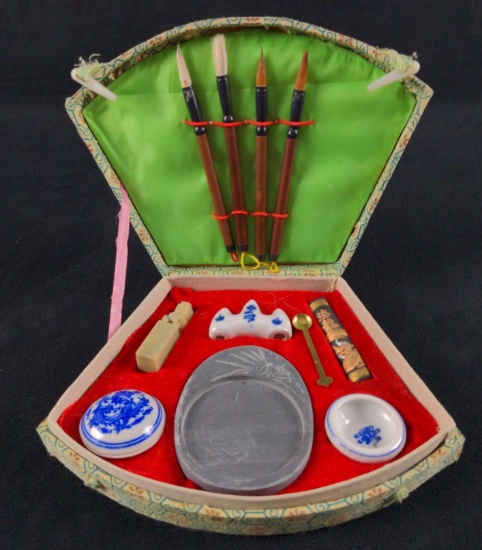 Vintage Chinese Calligraphy Art Supply Kit B