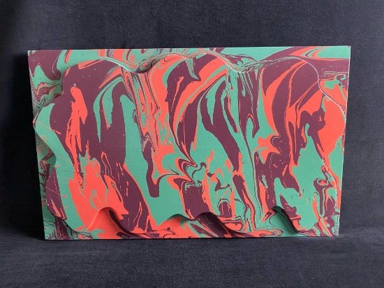 Original Signed Katharine L Harvard Psychedelic 2D Colors Painting (Xl) #3