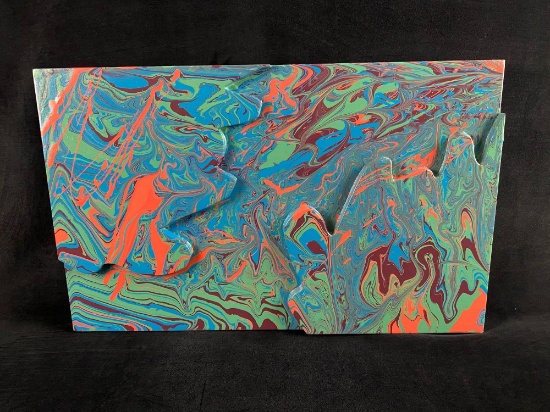 Original Signed Katharine L Harvard Psychedelic 2D Colors Painting (Xl) # 1