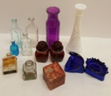 Glass Lot - Stanford's Fountain Pen Ink Bottle, Granite/Marble - Lobeco - Made in Italy, Etched Cove