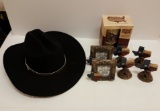 Western Decor lot - Pigalle Cowboy Hat, Mug, Decor