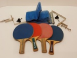 Vintage Ping Pong Paddles & Net