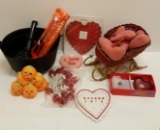 Valentines and Halloween decorations