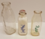 Milk Bottle Lot - Bay City (quart), Sanitary's (pint), Risher's (pint)