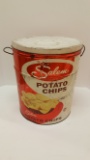 Salem Potato Chip Tin - some dents