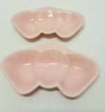 Set of 2 Belmar Pottery Pink Strawberry Dishes
