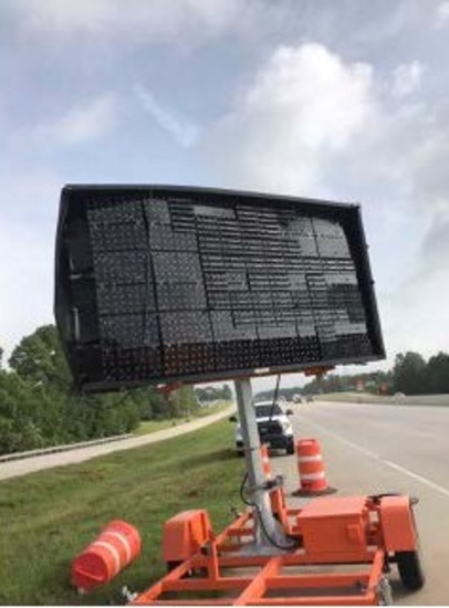 Insurance Claim: Wanco MSG 92 Electronic Road Sign/Message Board and Trailer
