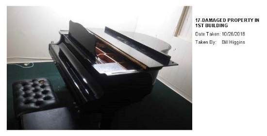 Insurance Claim: Pianos and organs flood Loss