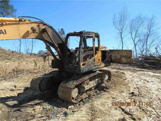 Insurance Claim: 2013 Hyundai Trackhoe Excavator