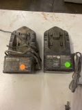 Qty of 2 Black and Decker Cordless Chargers