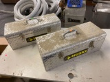Qty of 2 Husky Diamond Plate Toolboxes