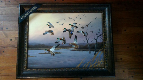 Duck Oil Painting by Mark Anderson