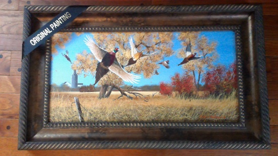 Pheasant Oil Painting by Mark Anderson