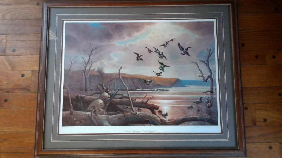 River Bottom Duck Hunt by John C Green