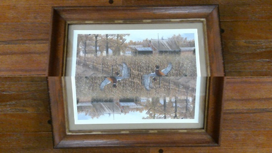 Fenceline Pheasants by Robert Henton