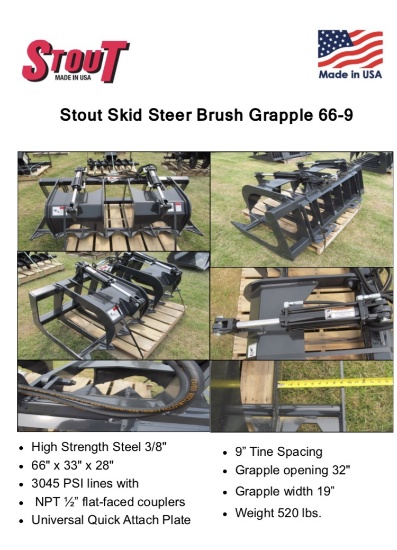 Unused Stout Brush Grapple