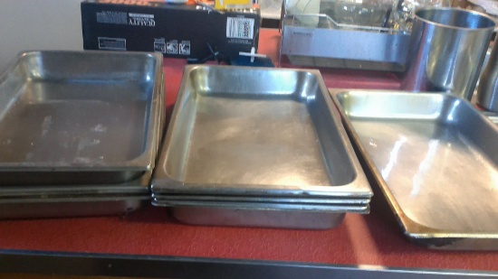 9 stainless steel full size hotel pans