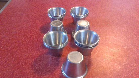 25 Stainless steel dipping cups
