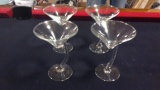 Libbey Swerve Martini Glass set of 4