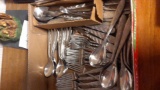 Flatware Set of 12 Plus Serving Spoons, Forks, and Slotted Spoons