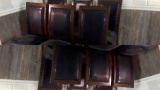 6 Leather Back Chairs