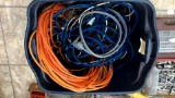 Tote of Several Extension Cords