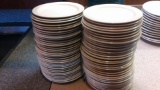 2 Stacks Small Plastic Plates