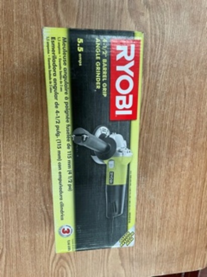 Ryobi 4 1/2" Barrell Grip Angle Grinder NIB