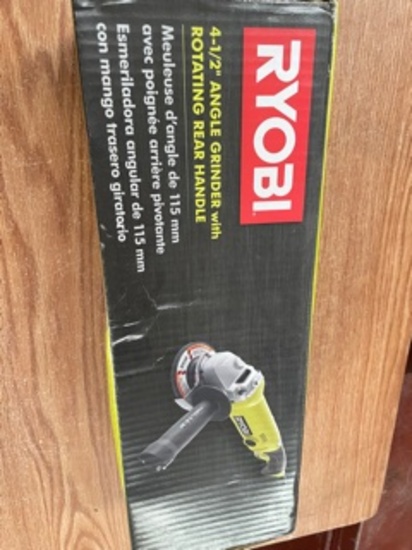 Ryobi 4 1/2" Angle Grinder w/Rotating Rear Handle NIB