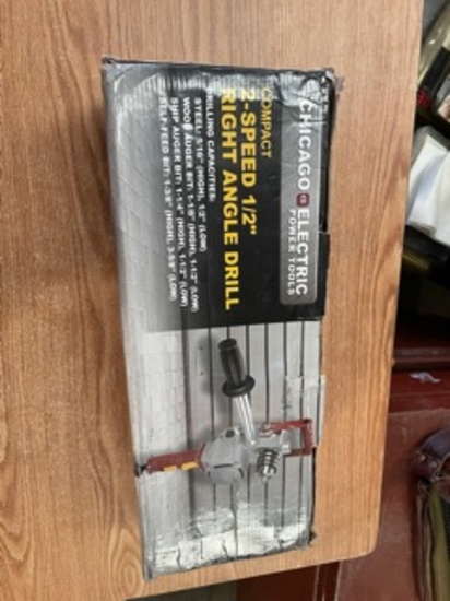 Chicago Compact 2 Speed 1/2" Right Angle Drill NIB