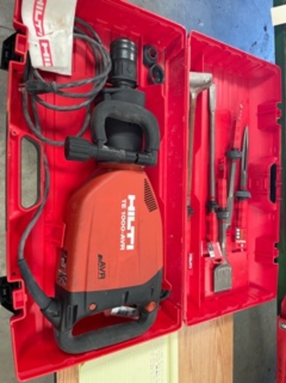 Hilti TE 1000-AVR Electric Jack Hammer w/Bits