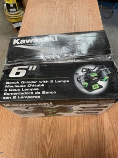 Kowasaki 6" Bench Grinder w/2 Lamps NIB