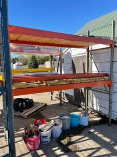 40' of 4" Pallett Racking 8 1/2' High