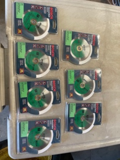 7 Bosch 4" Premium Diamond Blades NIB