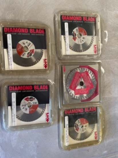 5 4" MK Diamond Blades NIB