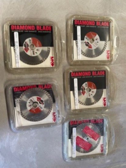 5 4" MK Diamond Blades NIB