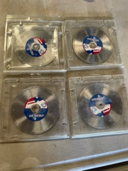 4 4 1/2" Americut Diamond Blades NiB