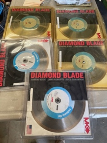 5 10" MK Diamond Blades NIB
