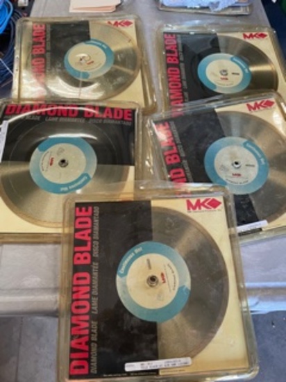 5 10" MK Diamond Blades NIB