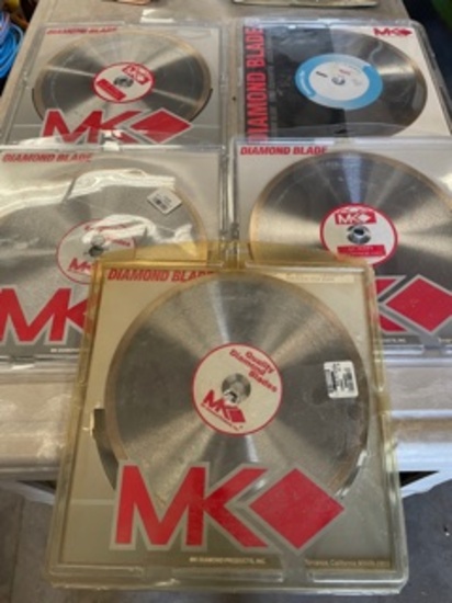 5 10" MK Diamond Blades NIB