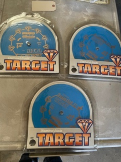 3 10" Target Diamond Blades NIB