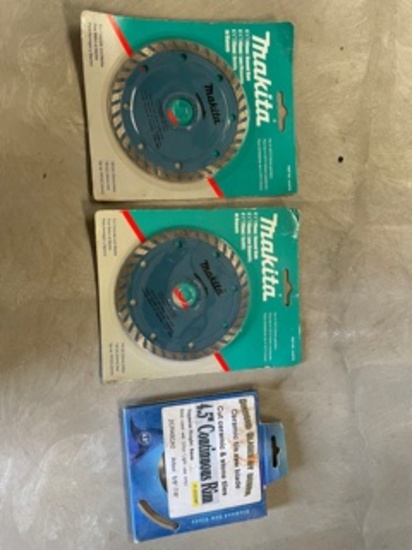 3 4 1/2" Diamond Blades NIB
