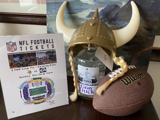 4 tickets to Vikings/Rams on December 26 with parking pass