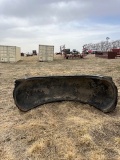 8ft rubber tire snow pusher skid steer attachment