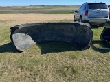 8' RUBBER TIRE SNOW PUSHER ATTACHMENT