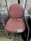 Maroon Tall Rolling Chair