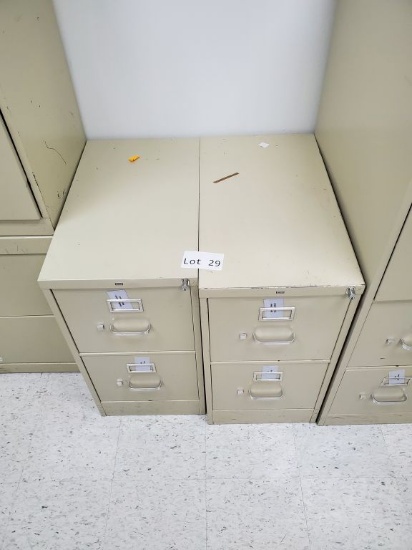 2 - 2 Drawer Filing cabinets