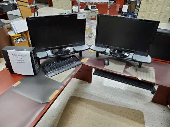 Computer with two monitors